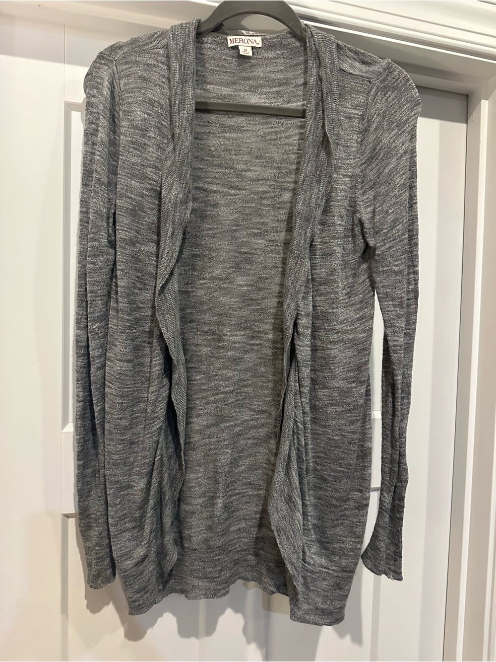 Merona Women's Gray Open-Front Cardigan